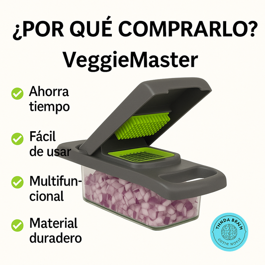 🔪🥕 VeggieMaster™: Cortador Picador Multifuncional 🥒🍅⭐⭐⭐⭐⭐