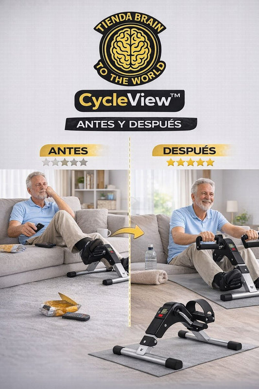 CycleView™ 🚲👀📊Pedalera Home Fitness Con Pantalla Lcd ⭐⭐⭐⭐⭐