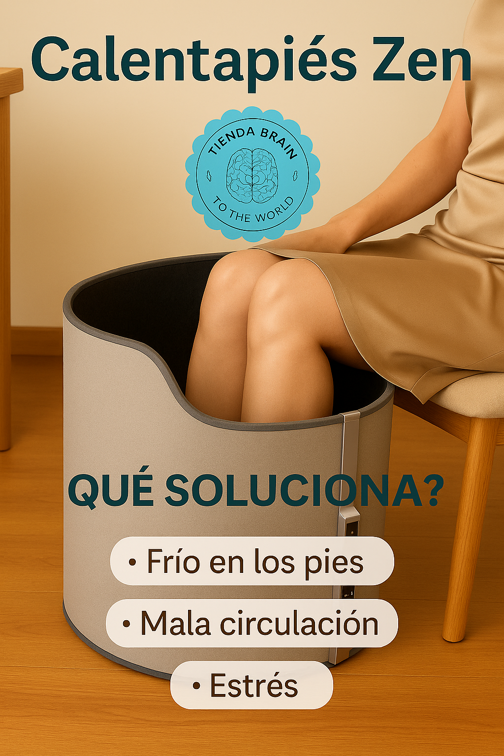 Calentapiés Zen 🌸🔥🛋️ CALENTADOR DE PIES REDONDO