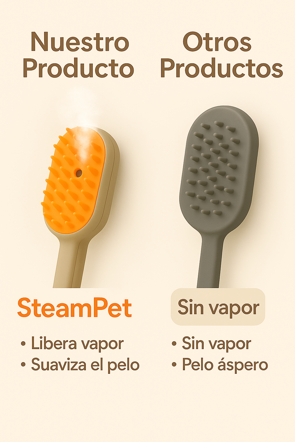SteamPet™ 🐶🌫️Cepillo mascota vapor