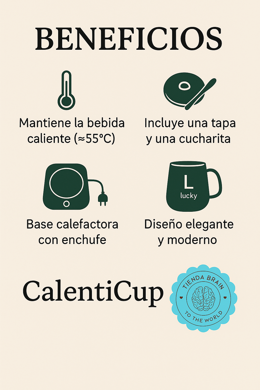 CalentiCup™ 🔥🍵TAZA CON CALENTADOR ELÉCTRICO ⭐⭐⭐⭐⭐
