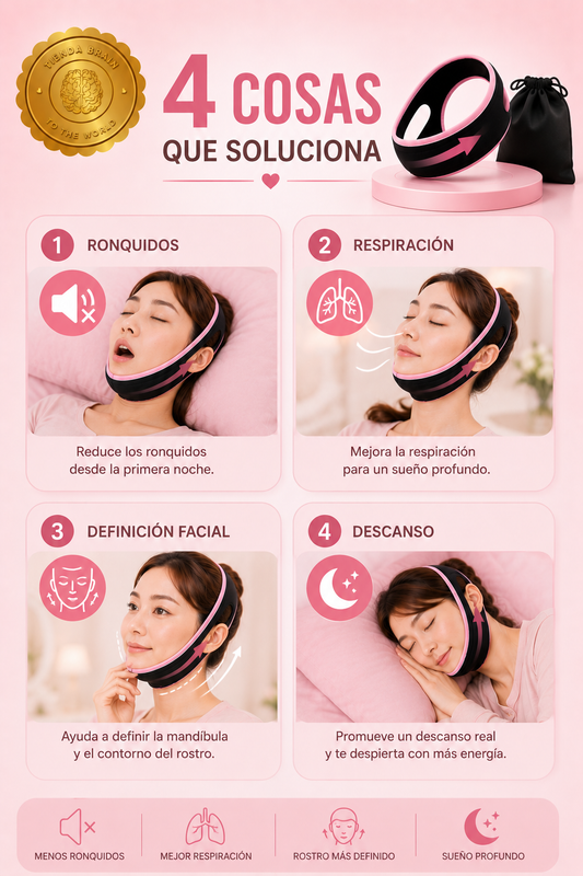 SleepQueen Band™ 👑💤 Banda anti-ronquido mujer winner⭐⭐⭐⭐⭐