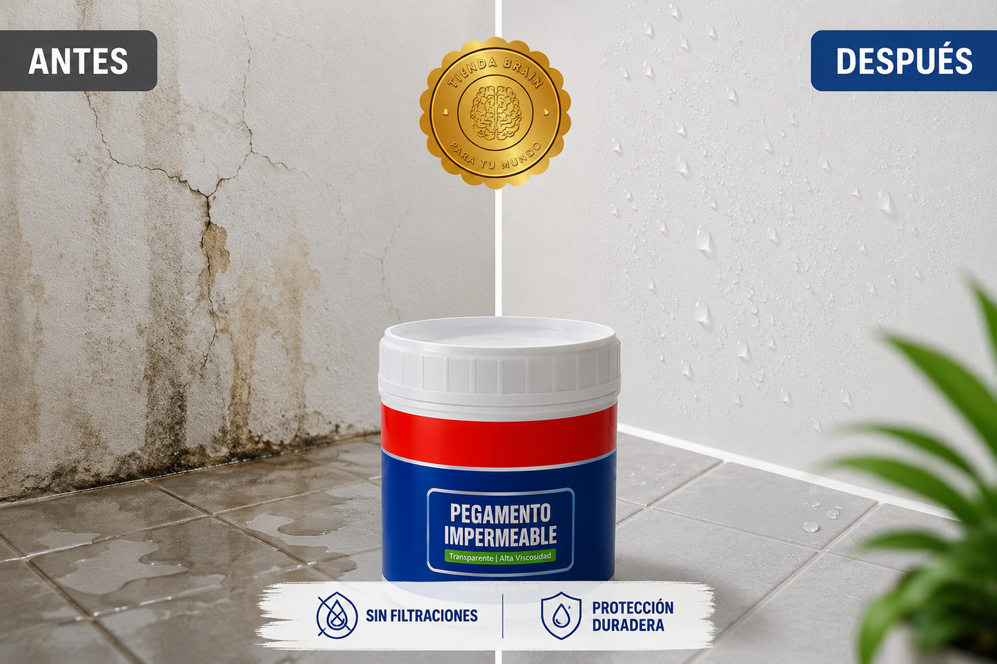 BlueShield Seal™ 🛡️💙 Pack 2 Sellador impermeable líquido Azul ⭐⭐⭐⭐⭐