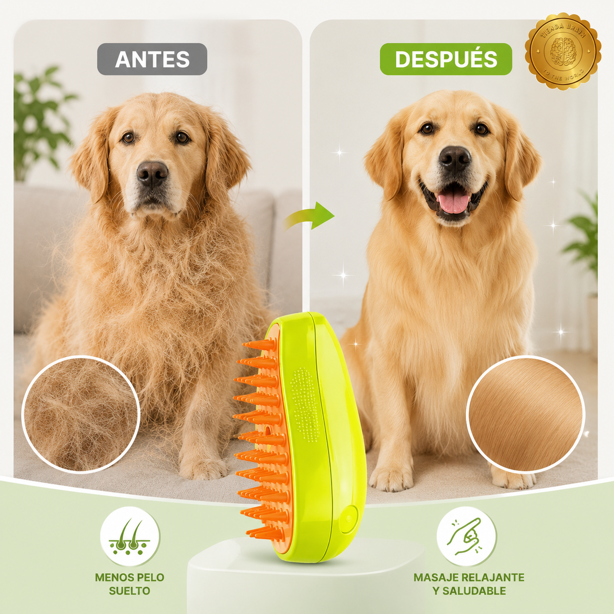 MistyPaw™ 🐾💧CEPILLO HUMIDIFICADOR DE MASCOTAS⭐⭐⭐⭐⭐