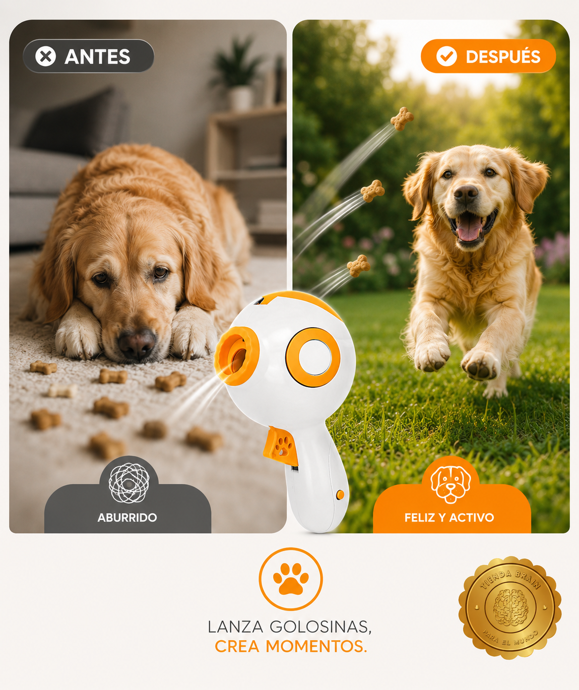 TreatBlaster™ 🍖🚀Lanzador de golosinas para perros⭐⭐⭐⭐⭐