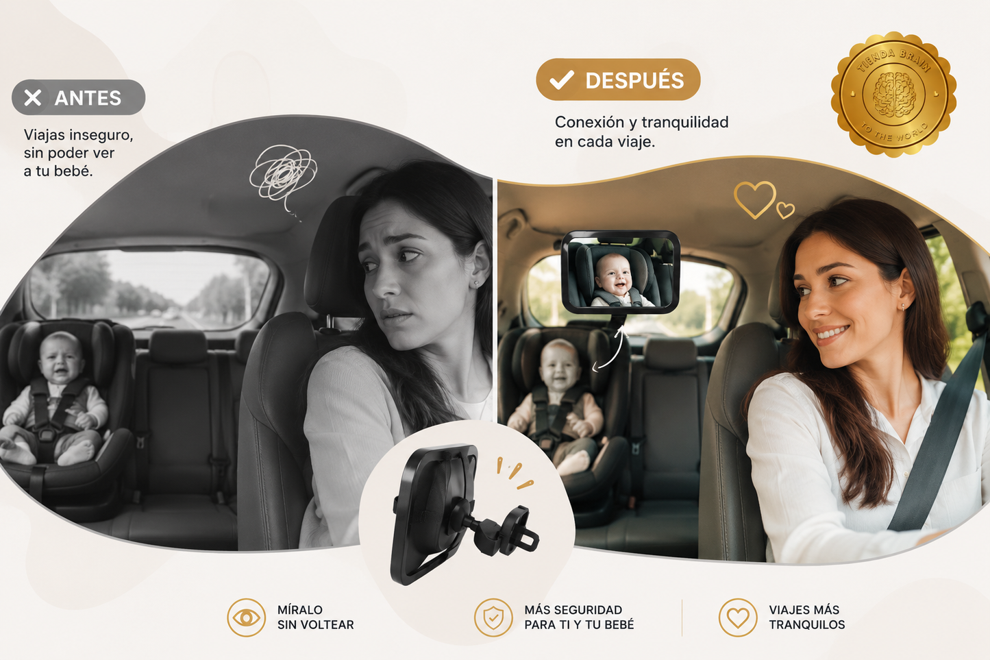 👶✨ BabyWatch™: Espejo de Seguridad y Vigilancia para Bebé 🍼🔍 ⭐⭐⭐⭐⭐