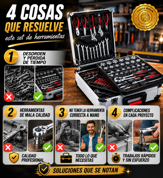 ToolMaster™ 🧰🔧💪Caja herramientas 187 piezas maletin⭐⭐⭐⭐⭐