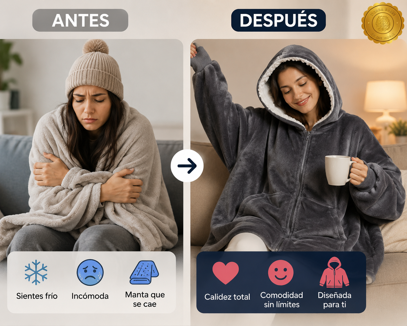 HoodieHug™ 🧥💖🔥Maxi Poleron⭐⭐⭐⭐⭐