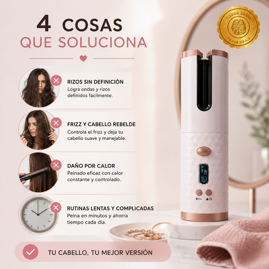 FlexiCurl™ 💇♀️🔌Rizador Automatico Inalambrico ElecUsb⭐⭐⭐⭐⭐