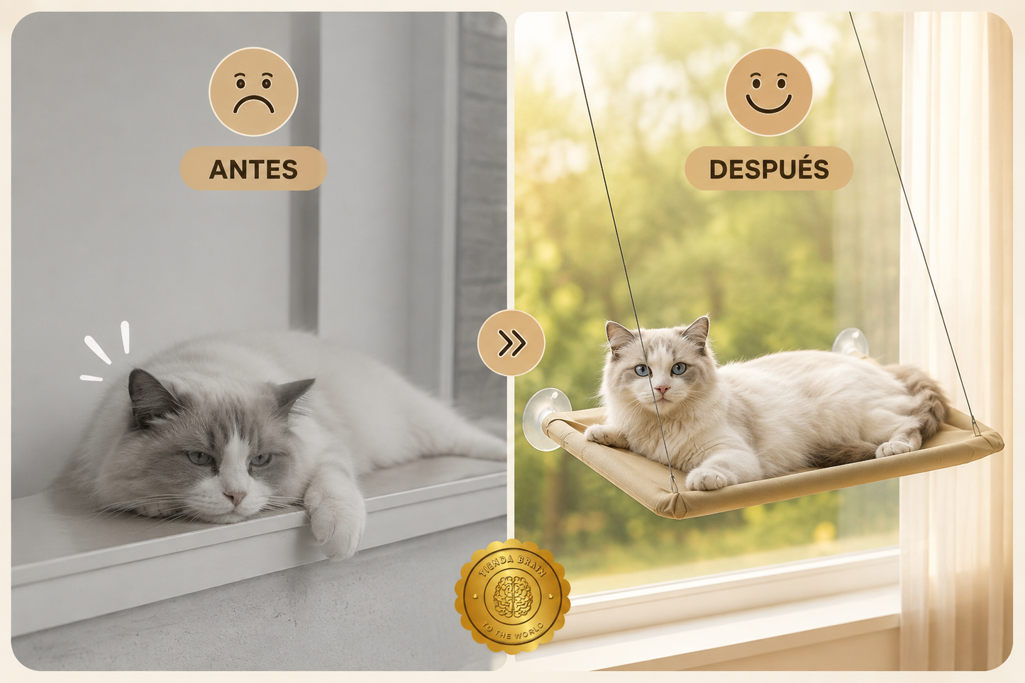 😺🛏️ CatHammock™: Cama para Gatos Tipo Hamaca Colgante 🐾✨⭐⭐⭐⭐⭐