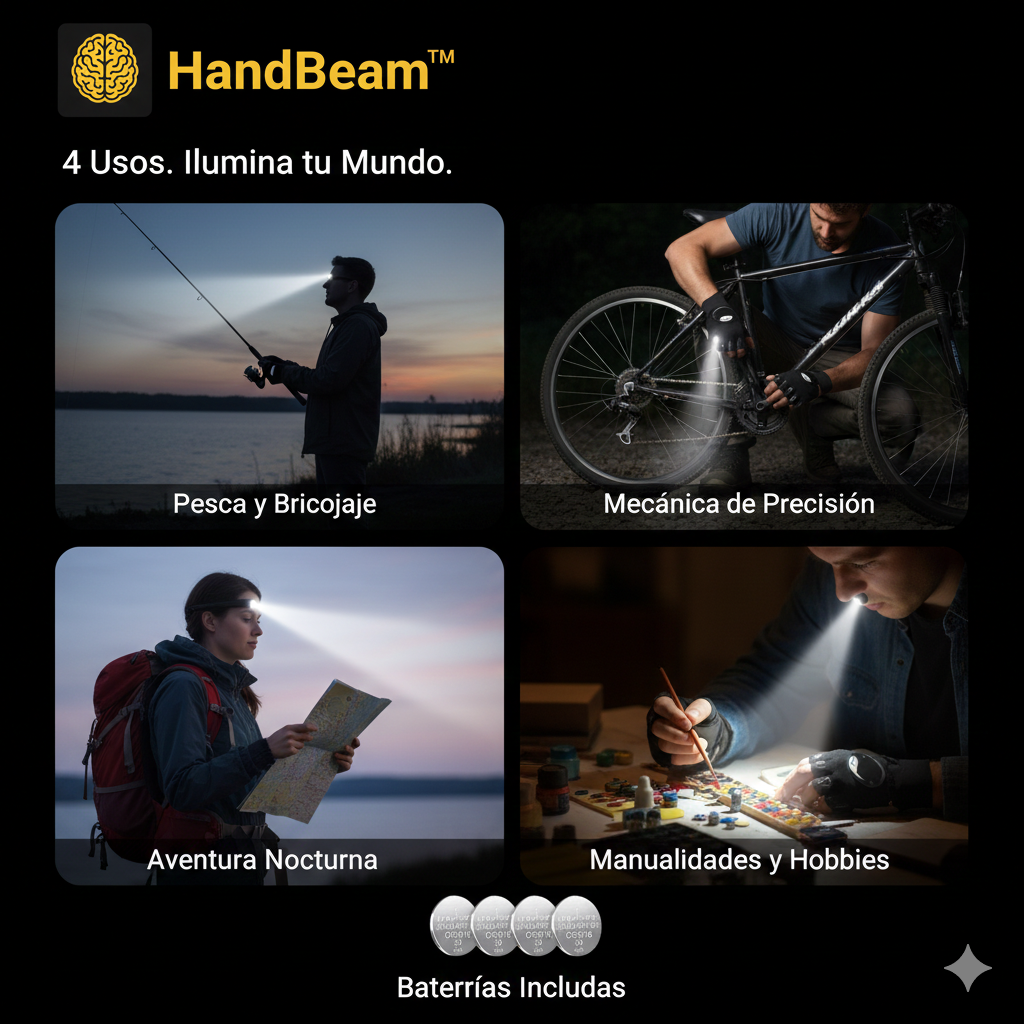 HandBeam™ ✋🔆⚙️Par de Guates con luz Led ⭐⭐⭐⭐⭐
