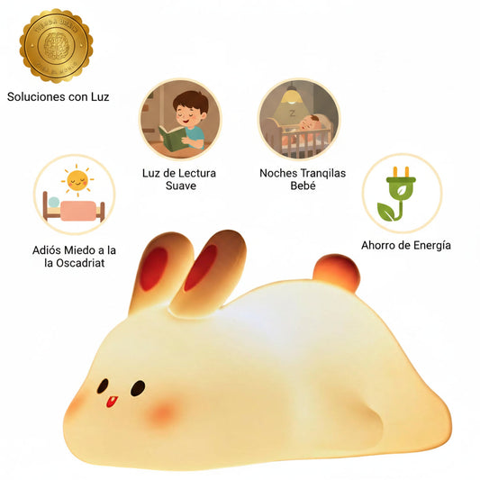 DreamBunny™ 💤🐰Lámpara De Conejo Luz Nocturna Sensorial ⭐⭐⭐⭐⭐