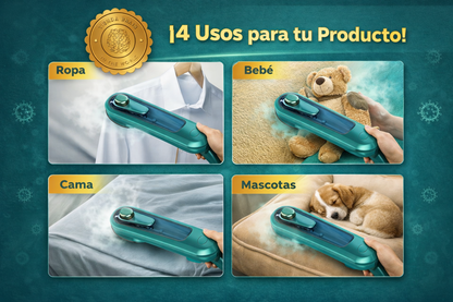 SteamGreen™ 💨💚Mini Plancha Eléctrica A Vapor Verde⭐⭐⭐⭐⭐