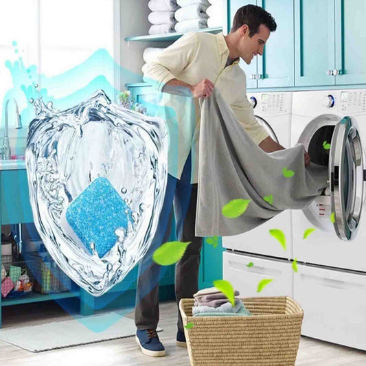 WashClean™ 🧼🌀⭐Pastillas Para Lavar Lavadora 12 pc
