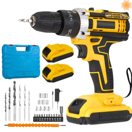 ⚡🔧 PowerDrill™: Taladro 48V Inalámbrico con 2 Baterías 🛠️🔋⭐⭐⭐⭐⭐