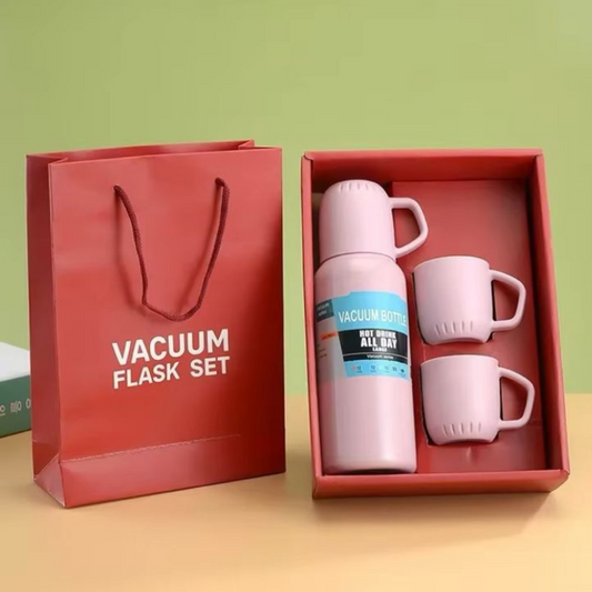 ThermosShare™ ☕✨ Set Termo Y Tres Tazas De Acero Inoxidable⭐⭐⭐⭐⭐