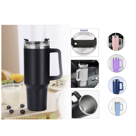 SipGo™ 🥤💼Taza Portátil De Acero Inoxidable LISO