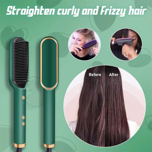 ShineBrush™ ✨💇‍♀️🔥🪞💖Peine Alisador 3 en 1