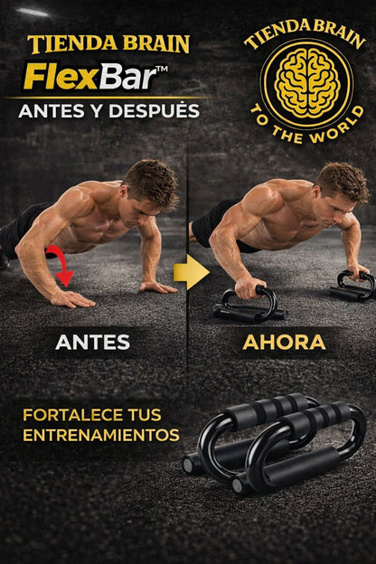 FlexBar™ 🤸‍♂️🛠️Soporte Barra Multifuncional Pushup Tipo ⭐⭐⭐⭐⭐