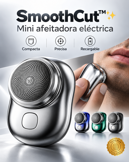 SmoothCut™ ✨🔋🪒LARGNER Mini-Shave Afeitadora Eléctrica ⭐⭐⭐⭐⭐