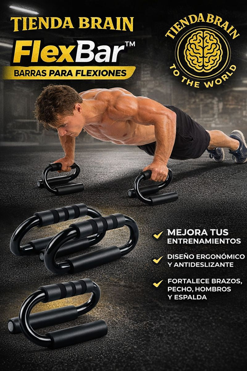 FlexBar™ 🤸‍♂️🛠️Soporte Barra Multifuncional Pushup Tipo ⭐⭐⭐⭐⭐