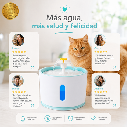 DrinkCircle™ 🔄🐶🐱Fuente de Agua Electrica Redonda⭐⭐⭐⭐⭐