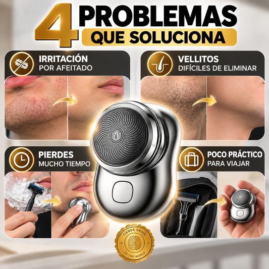 SmoothCut™ ✨🔋🪒LARGNER Mini-Shave Afeitadora Eléctrica ⭐⭐⭐⭐⭐