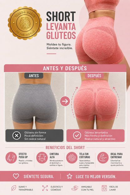 VibeShorts™ 🌟🧘‍♂️Pantalones Rojos Cortos Para Yoga ⭐⭐⭐⭐⭐