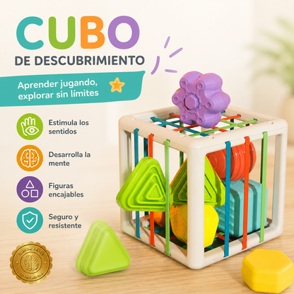 CubiMont™ 🌱📦CUBO SENSORIAL CON FIGURAS GEOMETRICAS M⭐⭐⭐⭐⭐