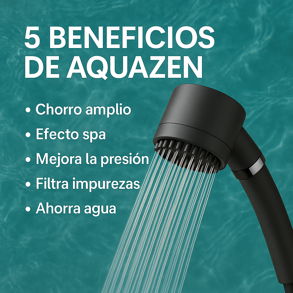 🌿 AquaZen™ Cabezal de Ducha Masajeadora Spa 🚿✨⭐⭐⭐⭐⭐