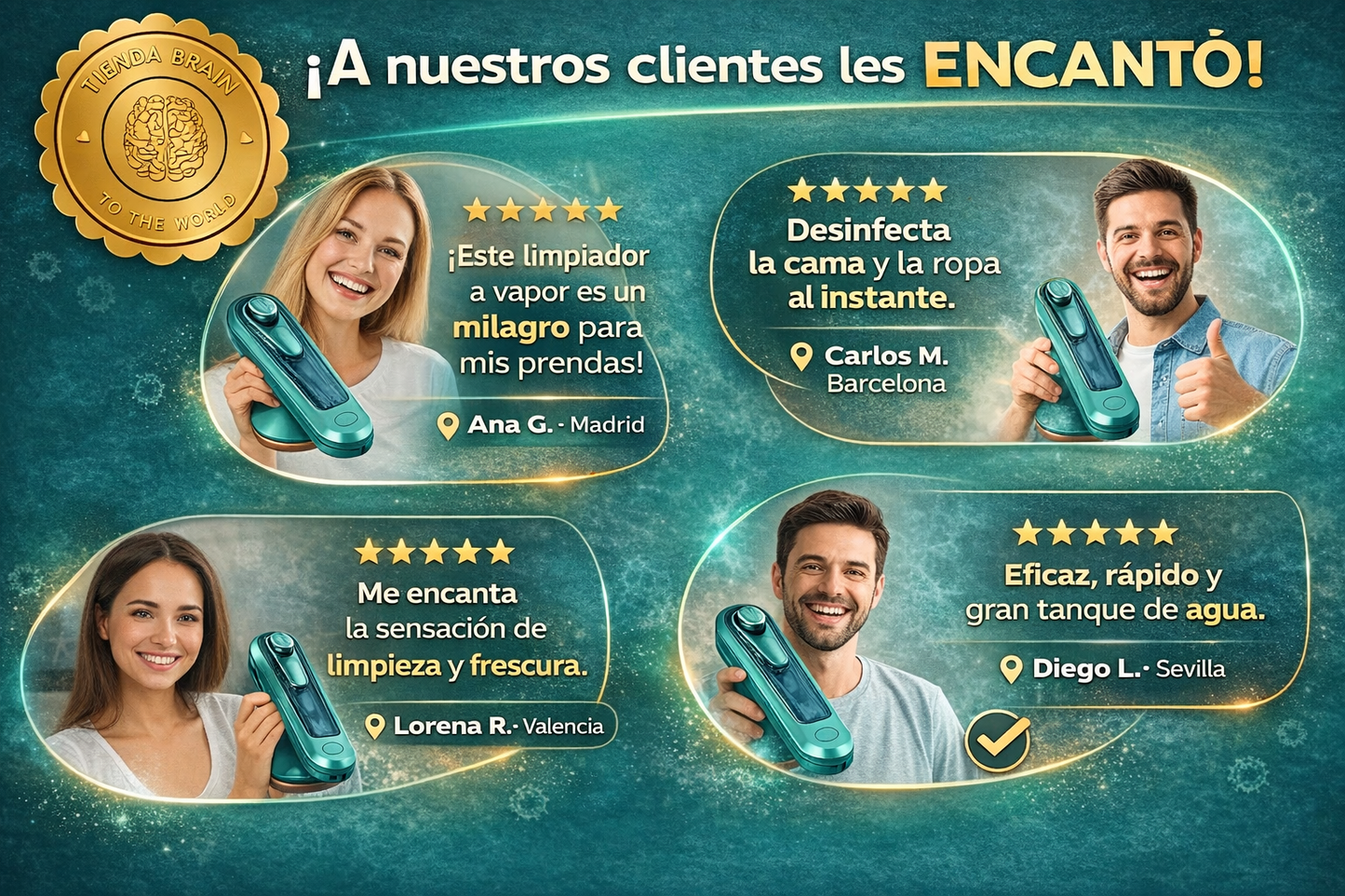 SteamGreen™ 💨💚Mini Plancha Eléctrica A Vapor Verde⭐⭐⭐⭐⭐