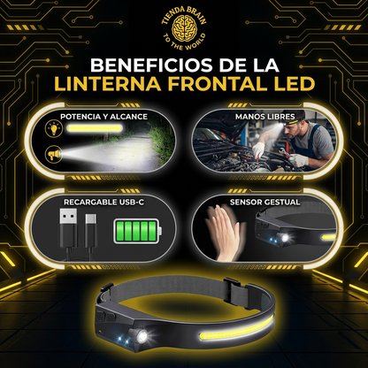 HeadBeam™ 💡🧢cintillo linterna recargable ⭐⭐⭐⭐⭐