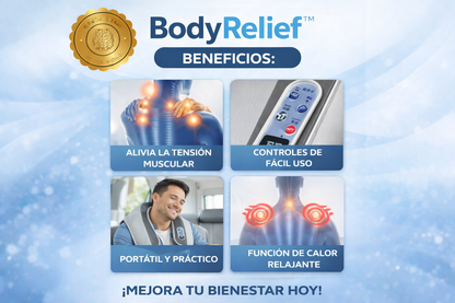 BodyRelief™ 🌿💆‍♂️Masajeador Cuello, Espalda y Hombros⭐⭐⭐⭐⭐