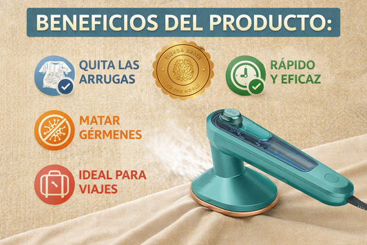 SteamGreen™ 💨💚Mini Plancha Eléctrica A Vapor Verde⭐⭐⭐⭐⭐