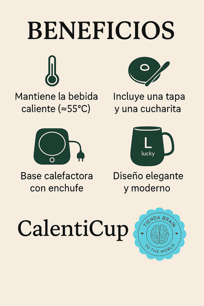 CalentiCup™ 🔥🍵TAZA CON CALENTADOR ELÉCTRICO ⭐⭐⭐⭐⭐