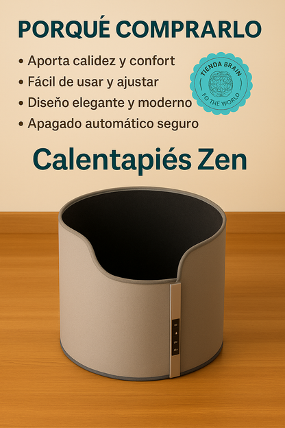 Calentapiés Zen 🌸🔥🛋️ CALENTADOR DE PIES REDONDO