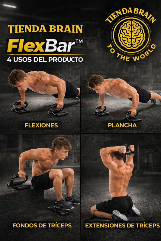 FlexBar™ 🤸‍♂️🛠️Soporte Barra Multifuncional Pushup Tipo ⭐⭐⭐⭐⭐