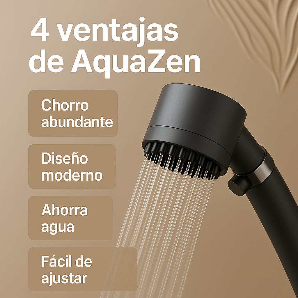 🌿 AquaZen™ Cabezal de Ducha Masajeadora Spa 🚿✨⭐⭐⭐⭐⭐