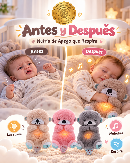 🦦💗 NutriaCalma™ – Peluche de Apego que Respira para Bebé 👶💤 ⭐⭐⭐⭐⭐