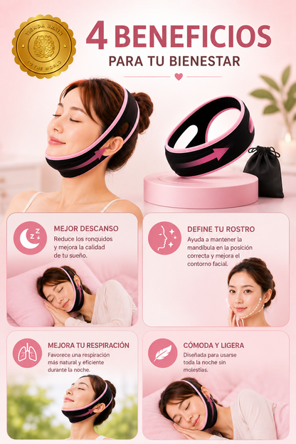 SleepQueen Band™ 👑💤 Banda anti-ronquido mujer winner⭐⭐⭐⭐⭐