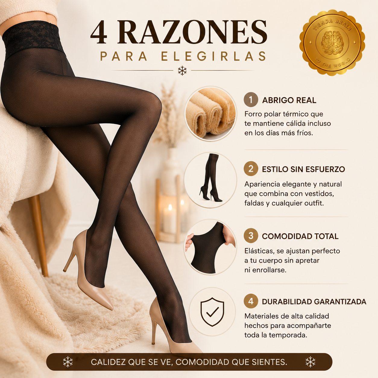 LeatherGlow™ 💃🧤🔥Calza panty efecto piel x2 ⭐⭐⭐⭐⭐