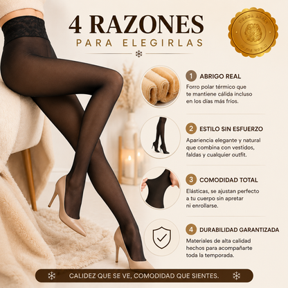 LeatherGlow™ 💃🧤🔥Calza panty efecto piel x2 ⭐⭐⭐⭐⭐