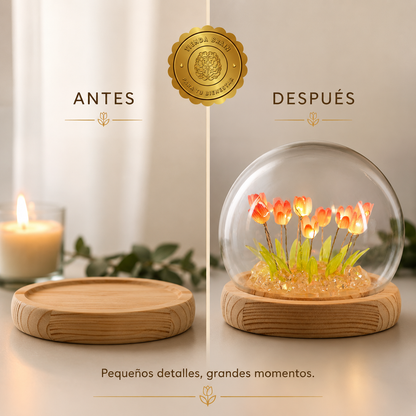 🌷💡 TulipGlow™: Lámpara LED Esfera de Tulipanes ✨🌸 ⭐⭐⭐⭐⭐