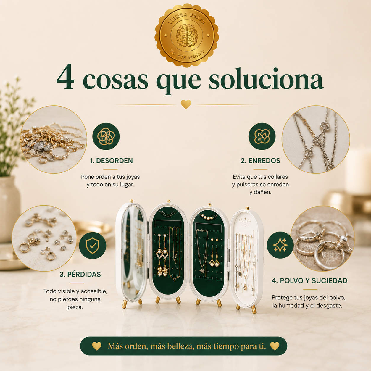 💎🧳 SparkleBox™ Joyero Organizador De Joyas Aros Anillos ⭐⭐⭐⭐⭐