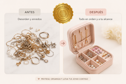 JoyaGo™ 👜✨Joyero Para Viajes Organizador Joyas ⭐⭐⭐⭐⭐