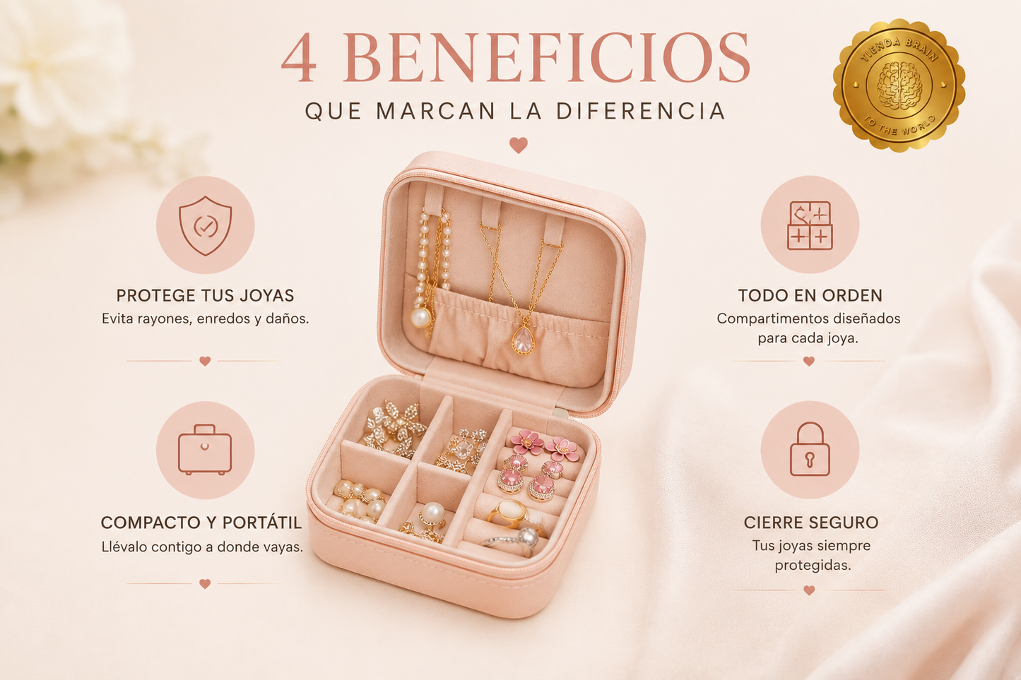 JoyaGo™ 👜✨Joyero Para Viajes Organizador Joyas ⭐⭐⭐⭐⭐