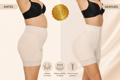 CurveLuxe™ ✨🖤🌸Faja Short Levanta Gluteo Aplana Abdomen ⭐⭐⭐⭐⭐