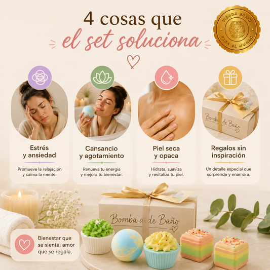 BathCakes™ 🧁🛁💖Set de 6 pcs Bombas CUP CAKE Bañera ⭐⭐⭐⭐⭐