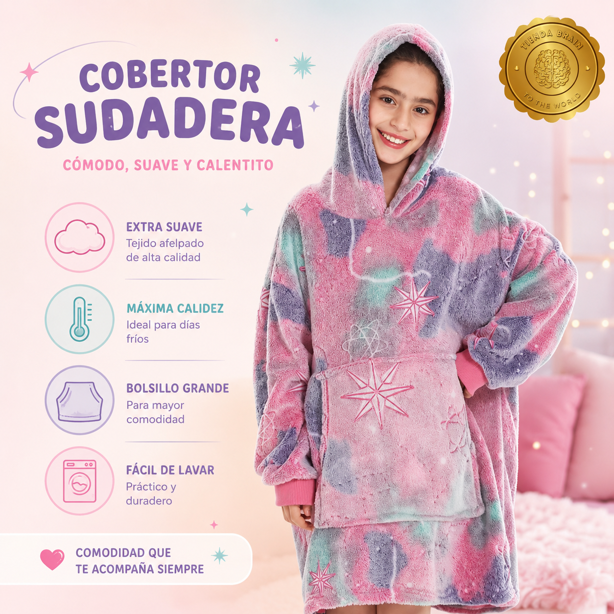 PolarNova™ 🌌🧥Polerón Polar - Estrellas 8 Puntas ⭐⭐⭐⭐⭐