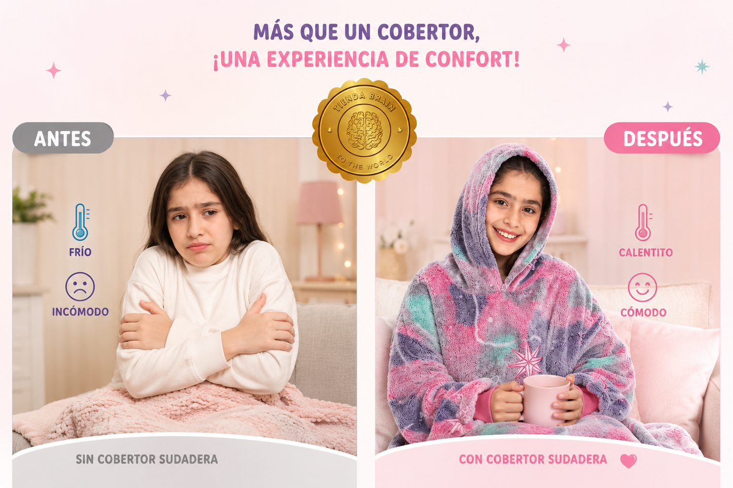 PolarNova™ 🌌🧥Polerón Polar - Estrellas 8 Puntas ⭐⭐⭐⭐⭐